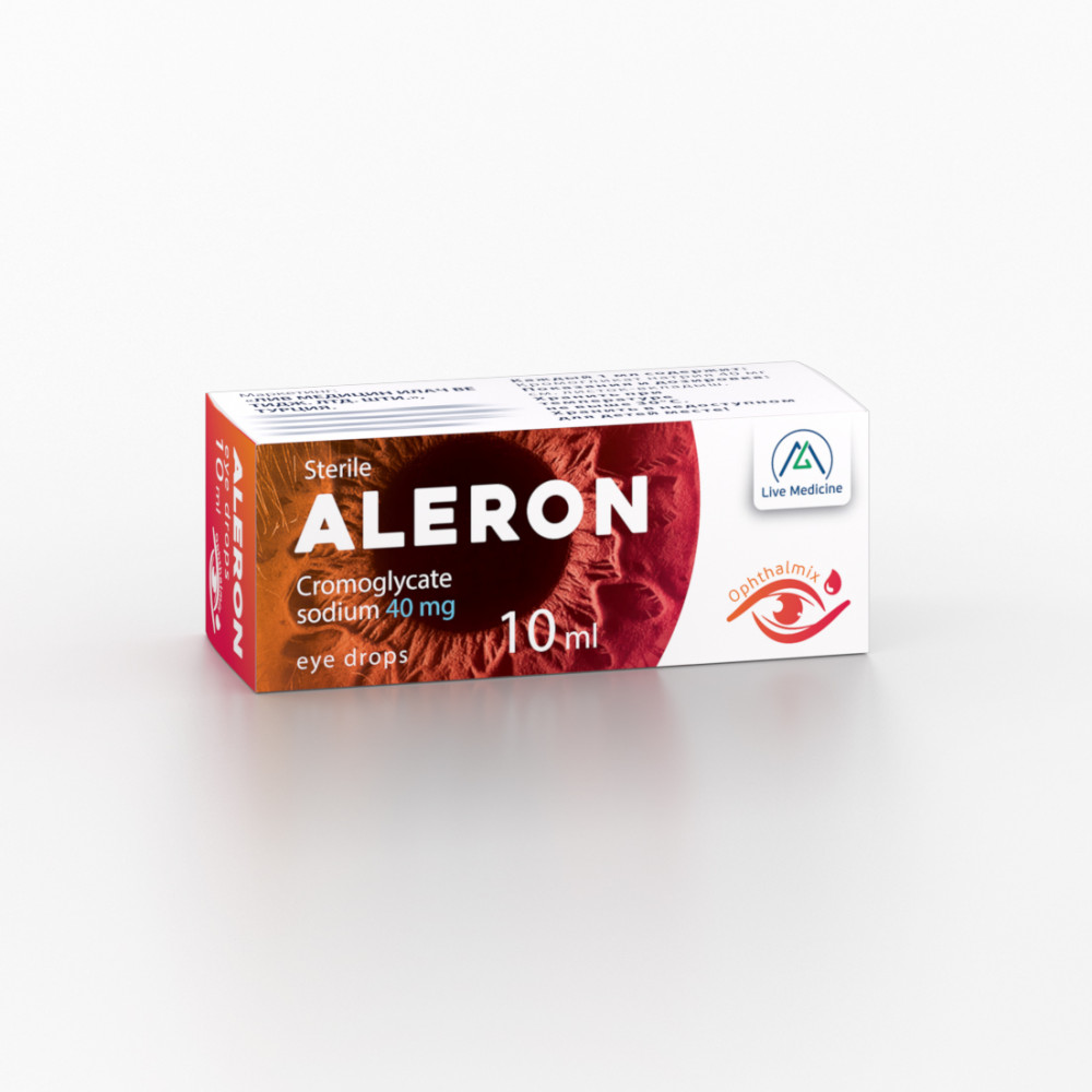 ALERON [Sodium cromoglycate] 40 mg Eye drops