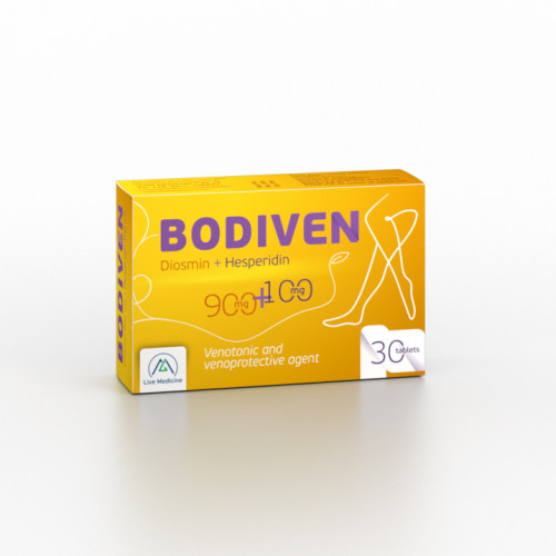BODIVEN [Diosmin + Hesperidin] 900 + 100 mg Tablets