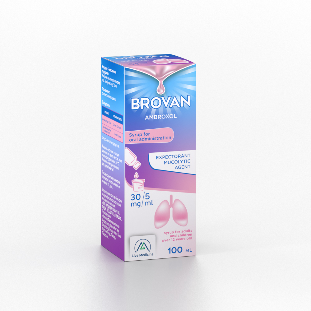 BROVAN [Ambroxol] 30 mg/5 ml Syrup for oral administration