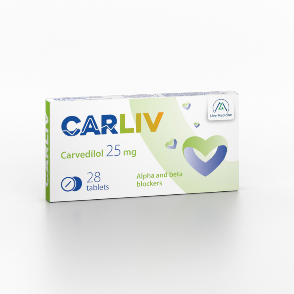 CARLIV [Carvedilol] 25 mg Tablets