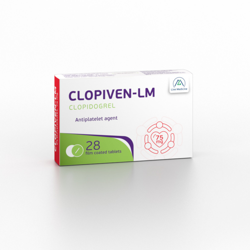 CLOPIVEN-LM [Clopidogrel] 75 mg Film-coated tablets