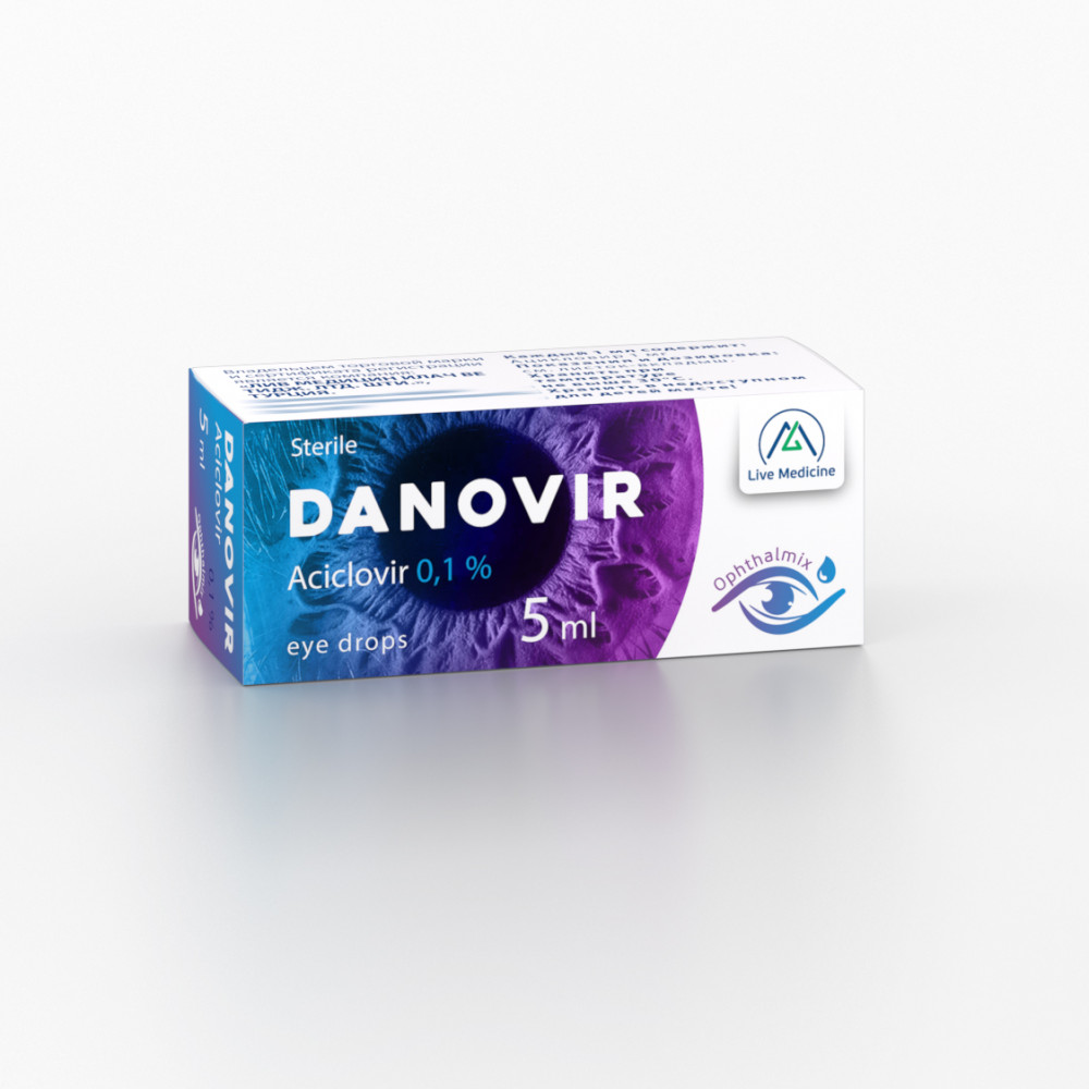 DANOVIR [Acyclovir] 0.1% 5 ml Eye drops