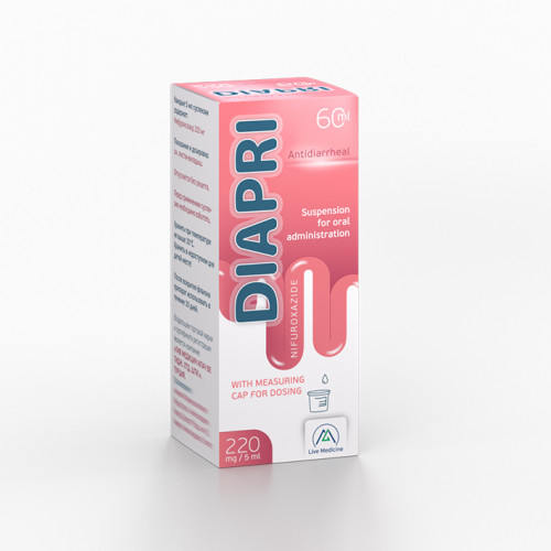 DIAPRI [Nifuroxazide] 220 mg/5 ml Suspension