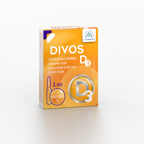 DIVOS-D3 [Cholecalciferol] 300,000 IU Solution for I/M injection