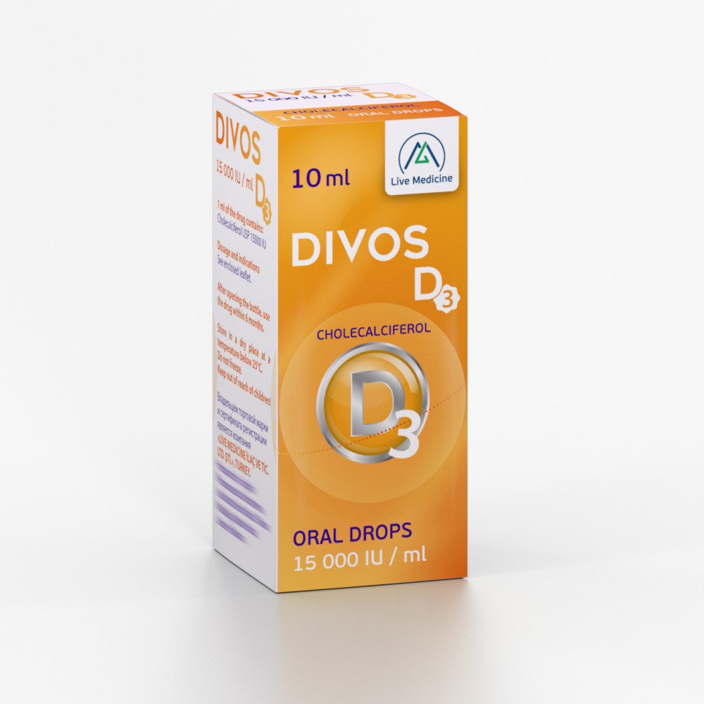 DIVOS-D3 [Cholecalciferol] 15,000 IU Oral Drops