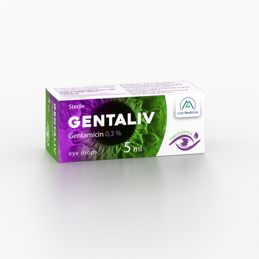 GENTALIV [Gentamicin] 0.3% 5 ml Eye drops