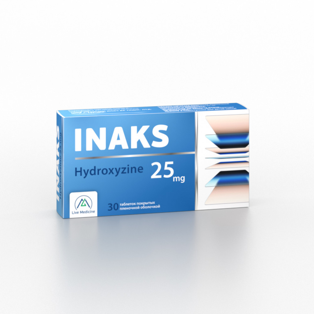 INAKS [Hydroxyzine] 25 mg Film-coated tablets