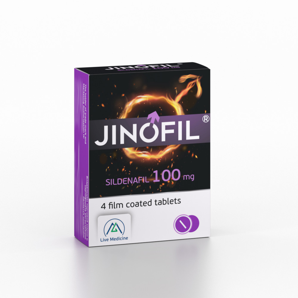 JINOFIL [Sildenafil] 100 mg Film-coated tablets