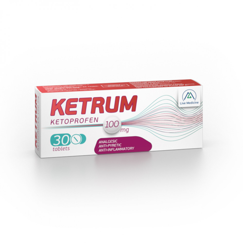 KETRUM 100 [Ketoprofen] 100 mg Tablets