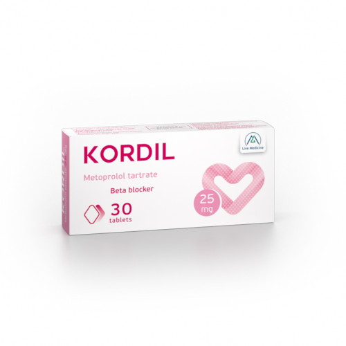 KORDIL [Metoprolol tartrate] 25 mg Tablets