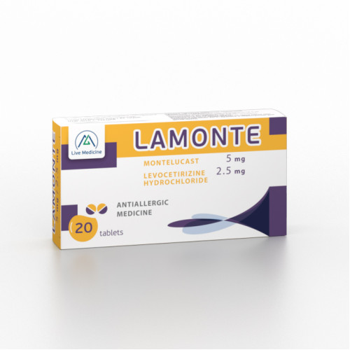 LAMONTE [Montelukast + Levocetirizine] 5 + 2.5 mg Tablets