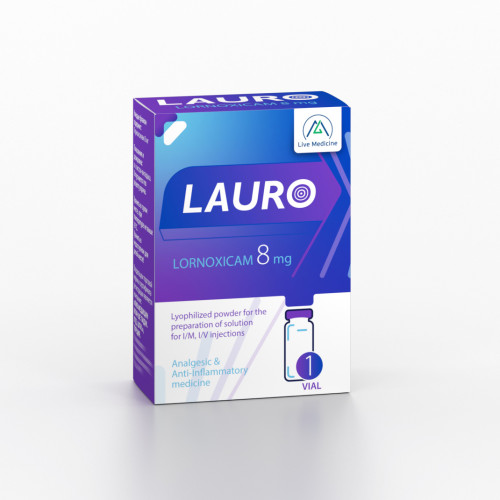 LAURO [Lornoxicam] 8 mg Lyophilized powder for solution