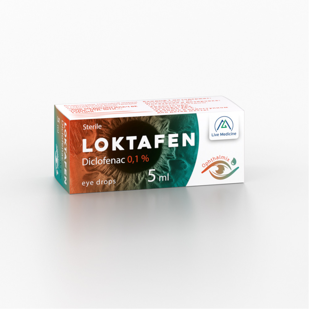 LOKTAFEN [Diclofenac] 0.1% 5 ml Eye drops