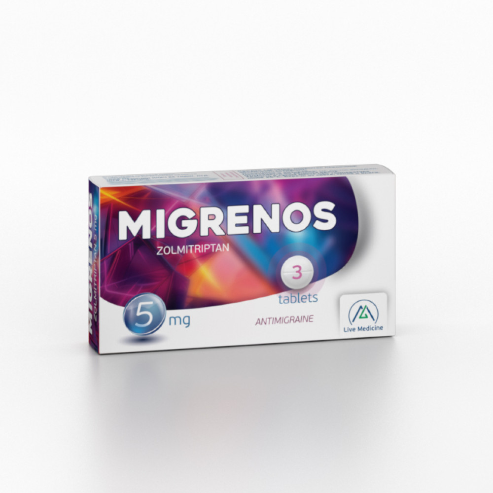 MIGRENOS [Zolmitriptan] 5 mg Tablets