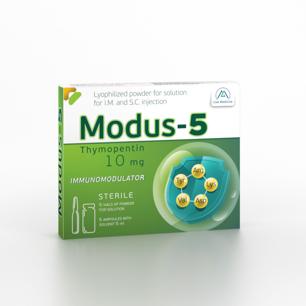 MODUS-5 [Timopentin] 10 mg Powder for solution for intramuscular injection, subcutaneous injection