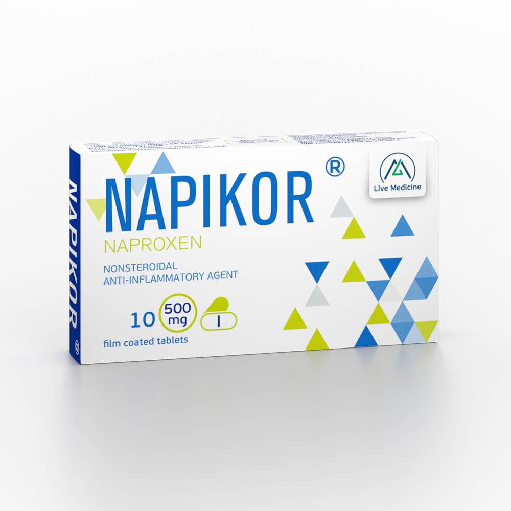 NAPIKOR [Naproxen] 500 mg Film-coated tablets