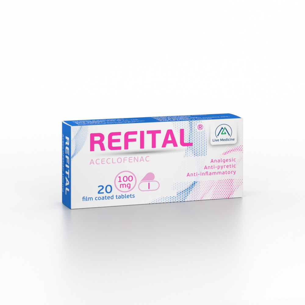 REFITAL [Aceclofenac] 100 mg Film-coated tablets