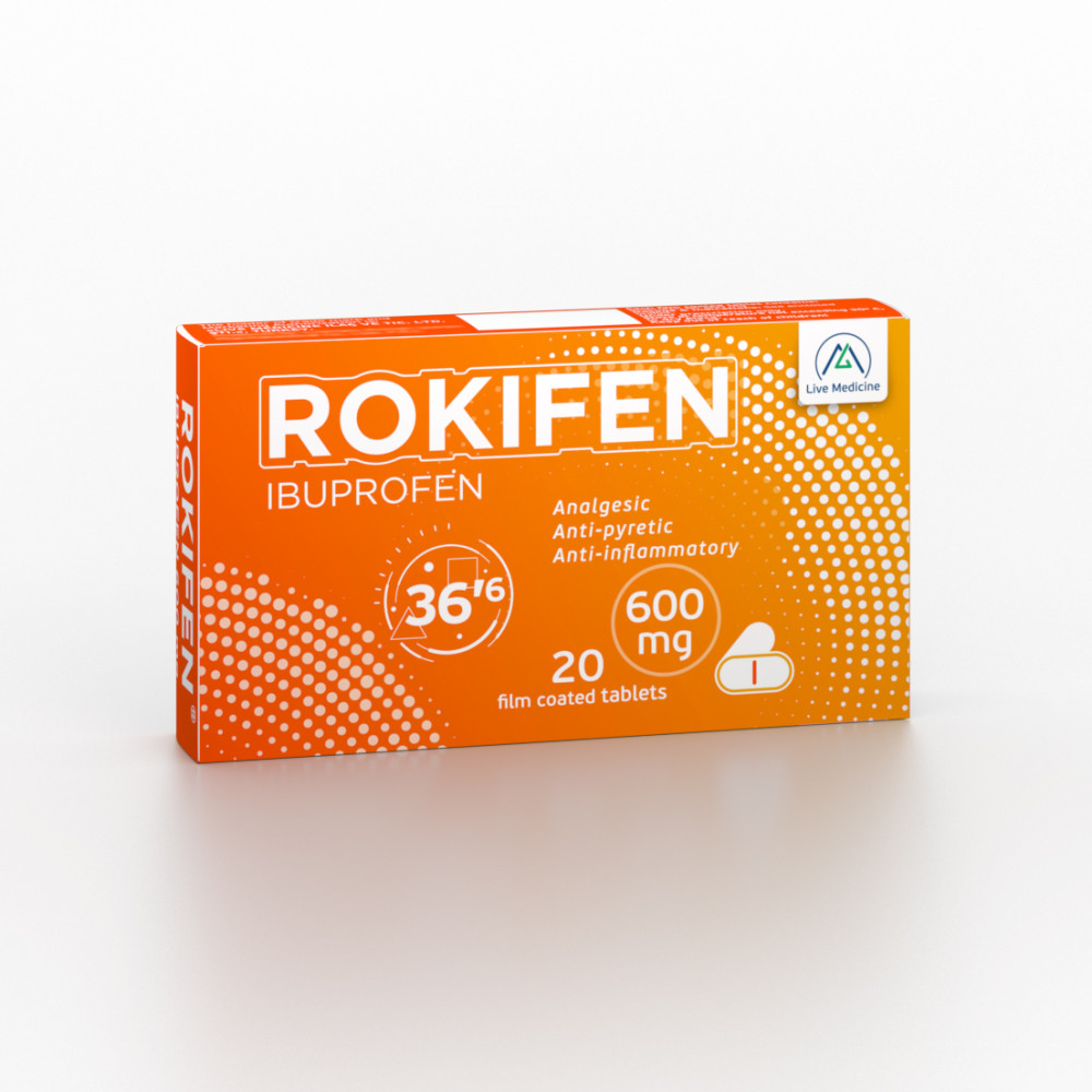 ROKIFEN [Ibuprofen] 600 mg Film-coated tablets