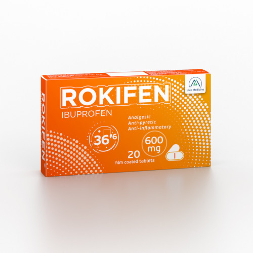 ROKIFEN [Ibuprofen] 600 mg Film-coated tablets