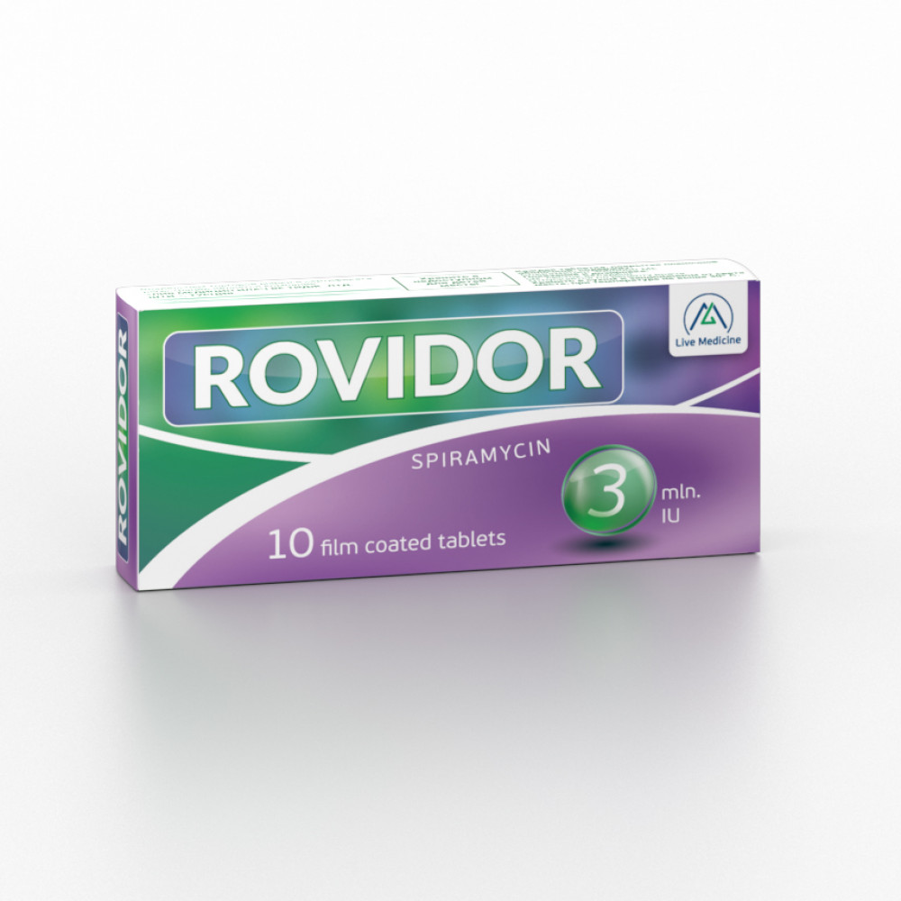 ROVIDOR [Spiramycin] 3 million units Film-coated tablets