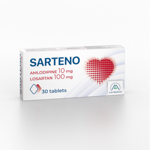 SARTENO [Amlodipine + Losartan] 10 + 100 mg Tablets