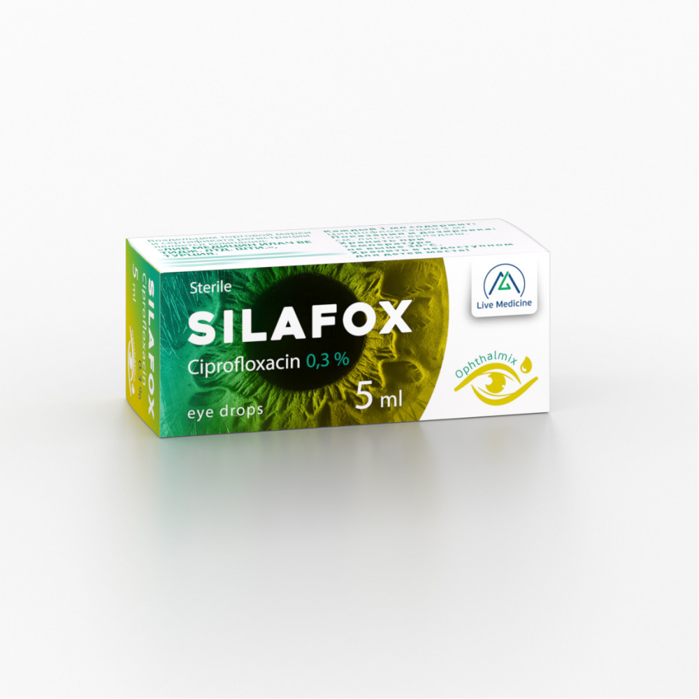 SILAFOX [Ciprofloxacin] 0,3% 5 ml Eye drops