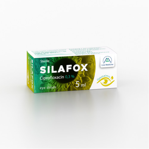 SILAFOX [Ciprofloxacin] 0,3% 5 ml Eye drops