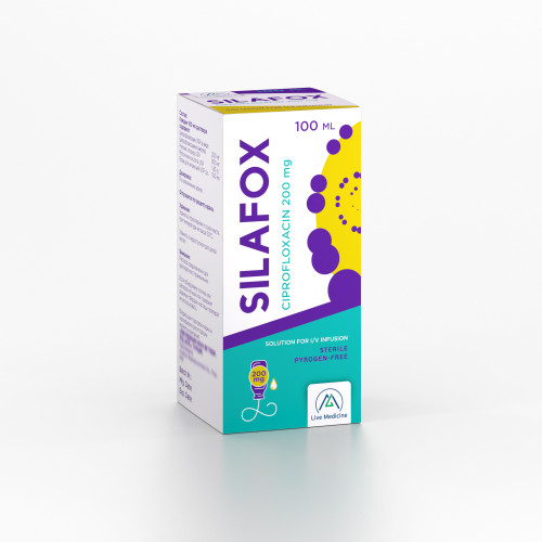 SILAFOX [Ciprofloxacin] 200 mg IV solution
