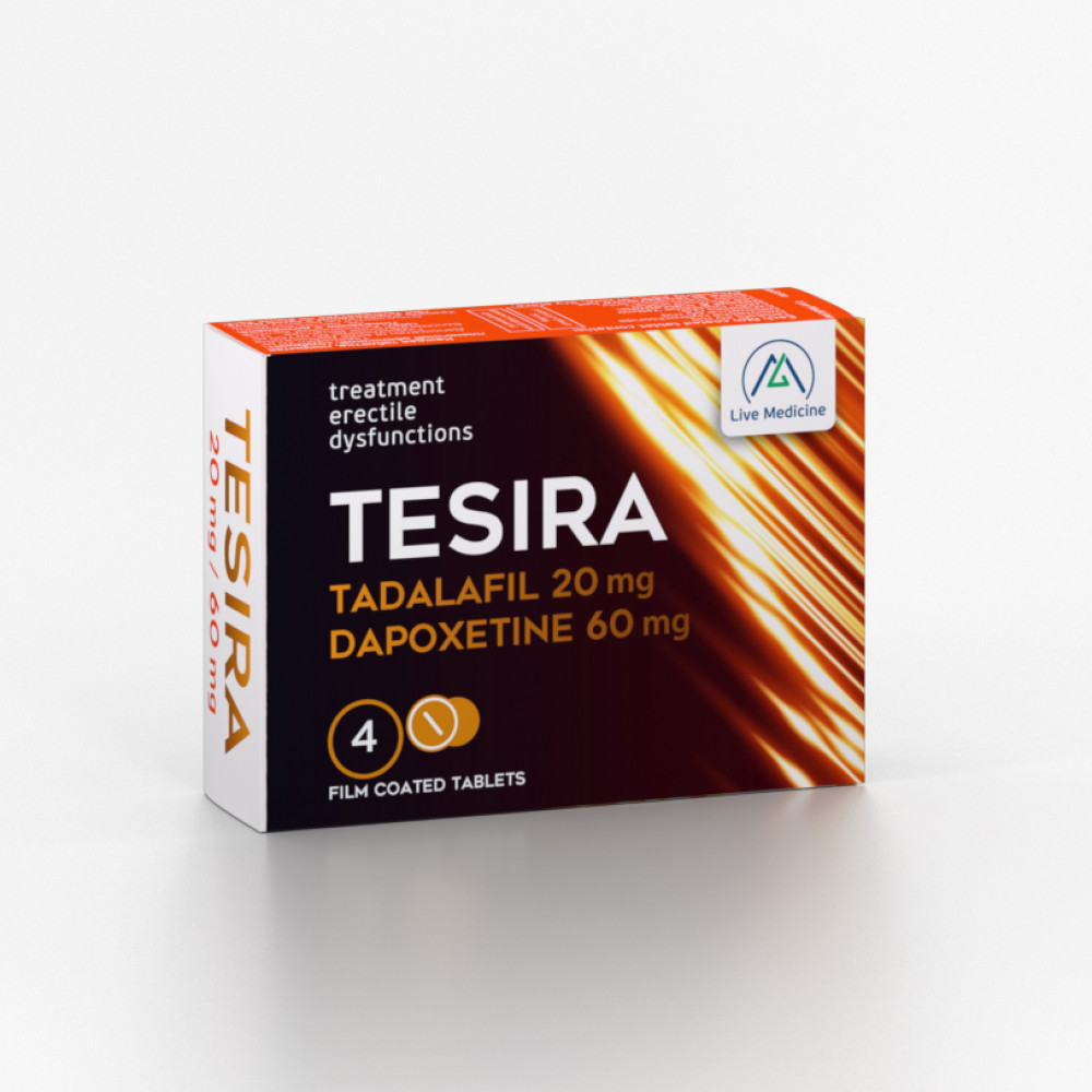 TESIRA [Tadalafil + Dapoxetine] 20 + 60 mg Film-coated tablets