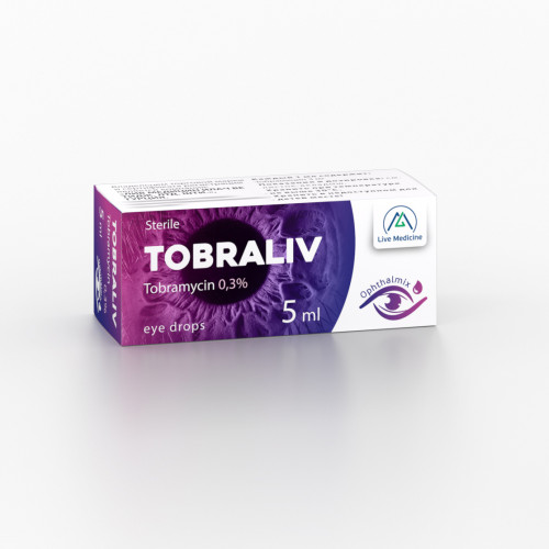 TOBRALIV [Tobramycin] 0.3% 5 ml Eye drops