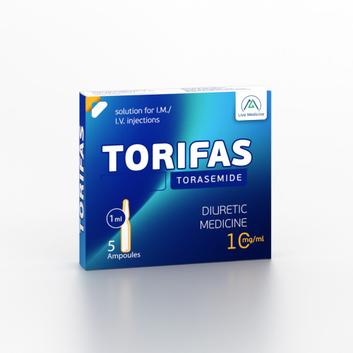 TORIFAS [Torasemide] 10 mg/1 ml Solution for intramuscular and intravenous administration