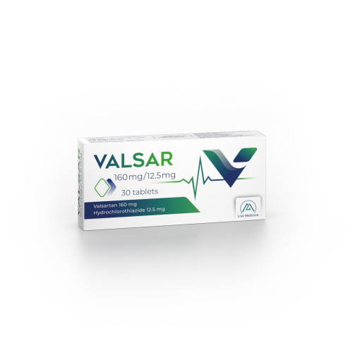 VALSAR [Valsartan + Hydrochlorothiazide] 160 + 12.5 mg Tablets