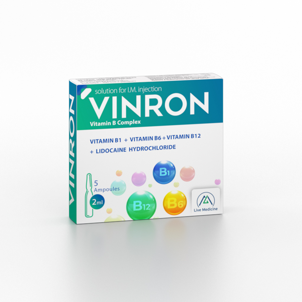 VINRON [Vitamin B complex] 100/100/1 mg/2 ml Solution for intramuscular injection