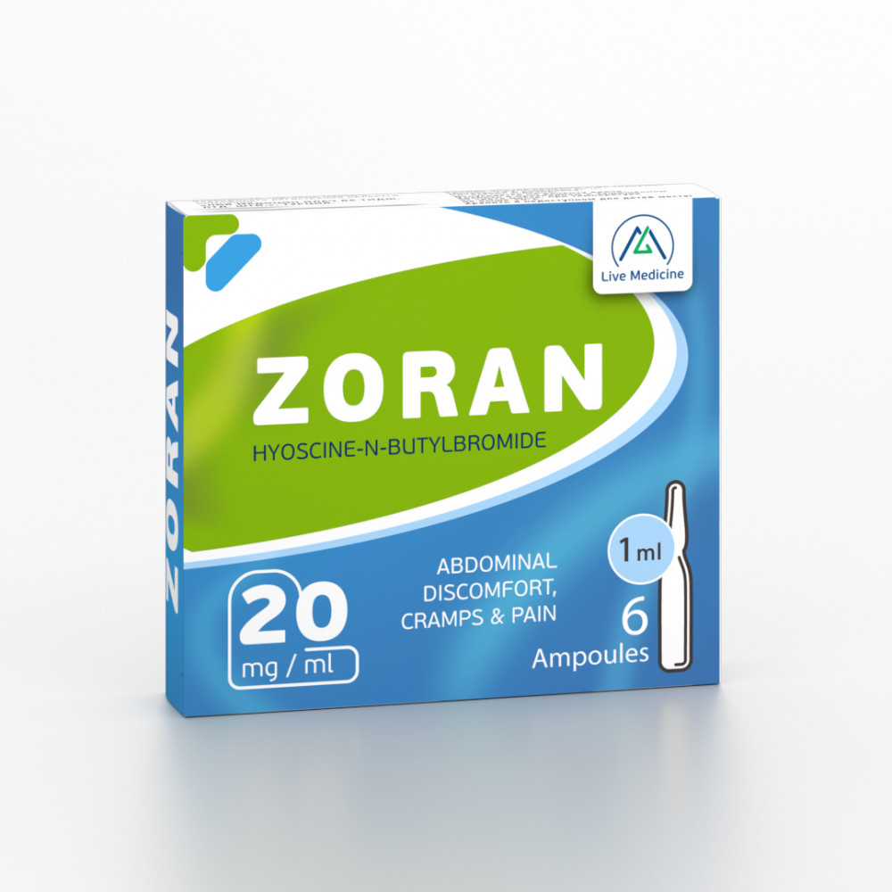 ZORAN [Hyoscine butylbromide] 20 mg/ml Injection solution