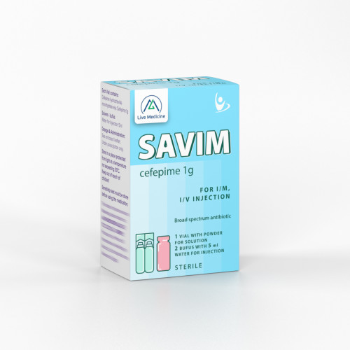 SAVIM [Cefepime] 1 g Powder for solution for I\V, I\V administration